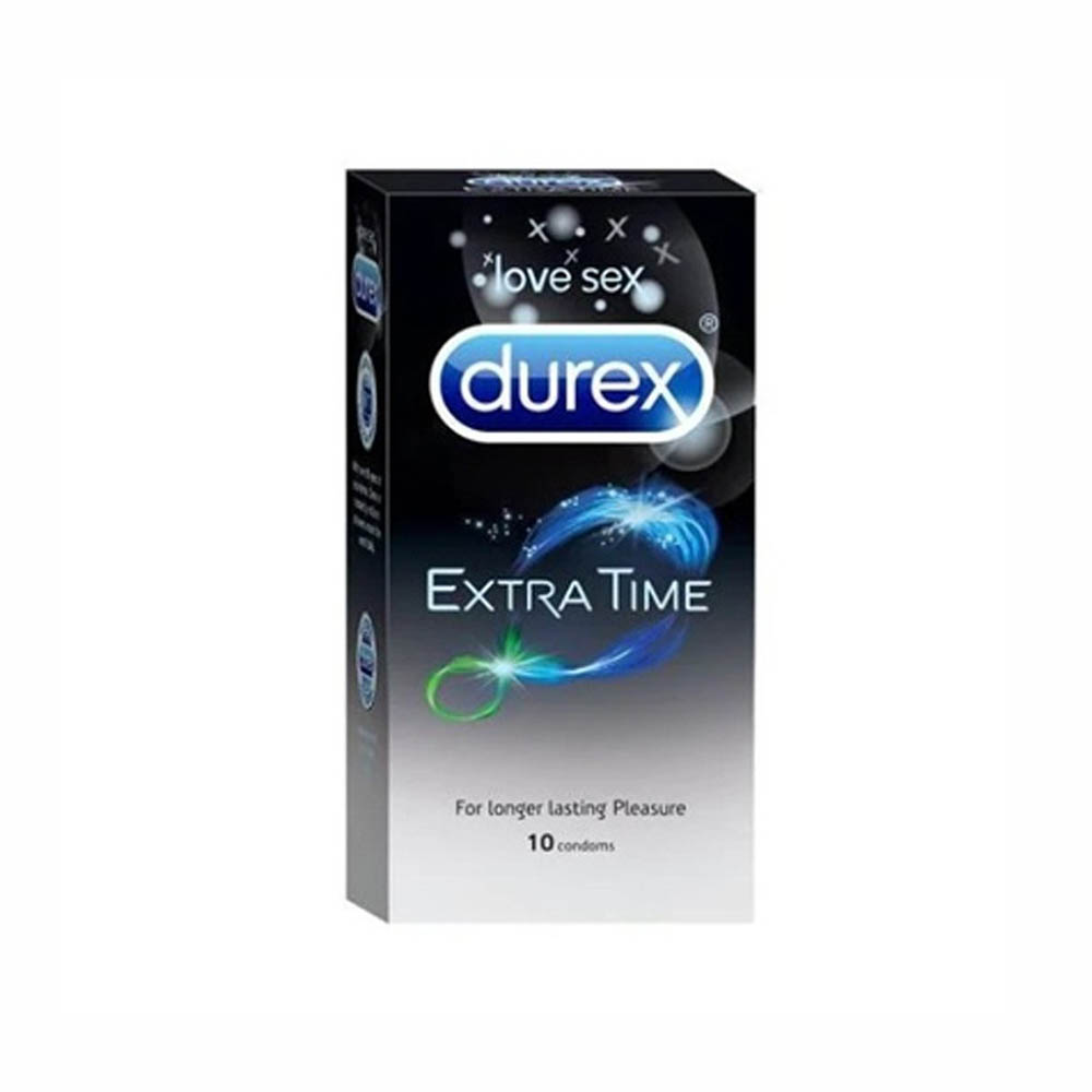 Durex Extra Time Condoms For Longer Lasting Pleasure (10 Pcs)