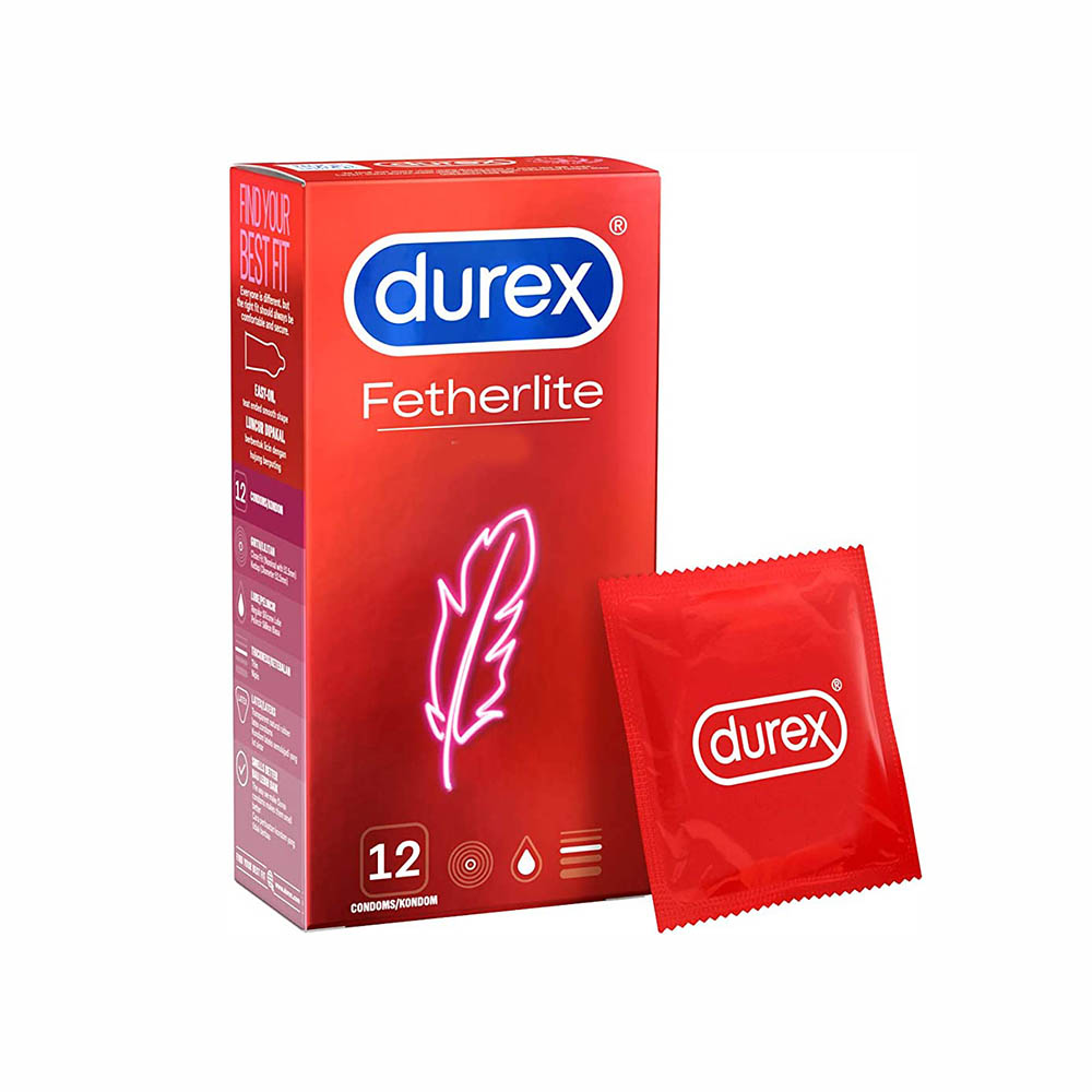 Durex fetherlite Condom For Great Sensitivity (12 Condoms)
