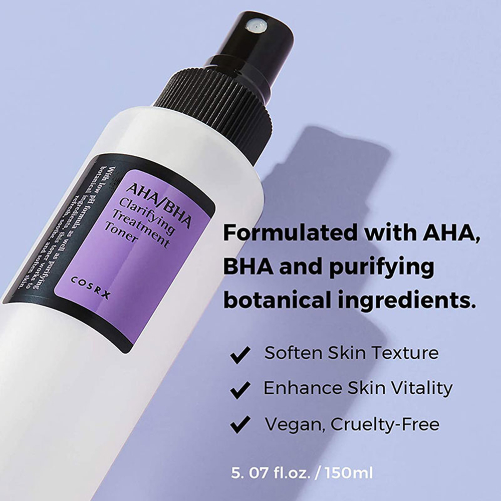 Cosrx AHA/BHA Clarifying Treatment Toner 150ml - Image 3
