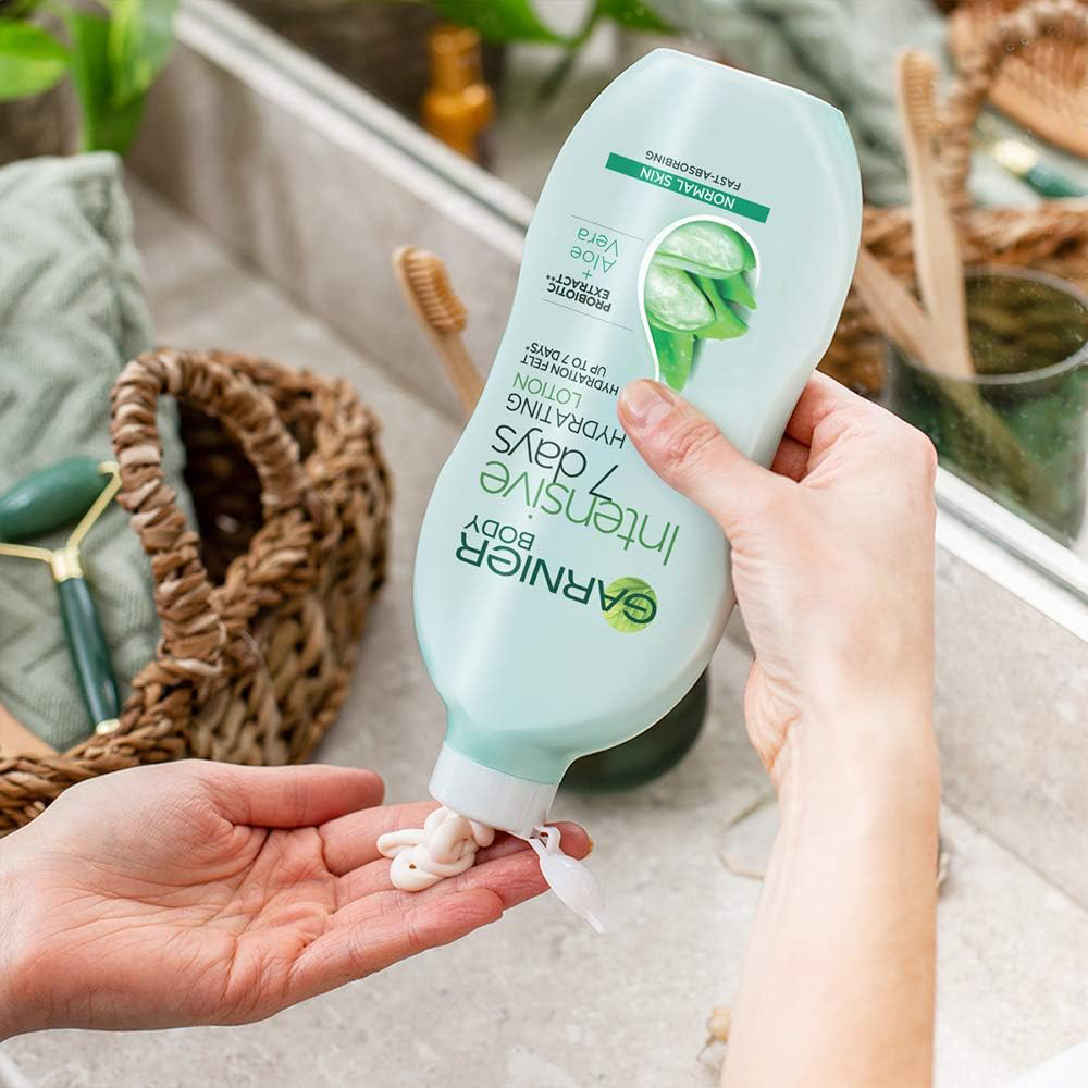 Garnier Intensive 7 Days Aloe Vera Body Lotion (Normal Skin) 400ml - Image 3