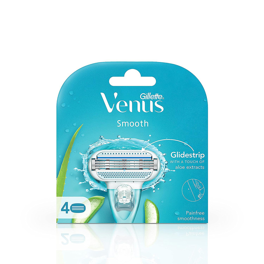 Gillette Venus Hair Removal Razor Glidestrip Refills for Women (4 pcs)