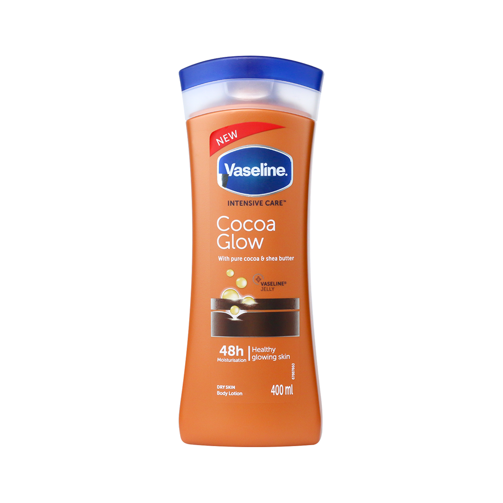 Vaseline Intensive Care Cocoa Glow 48H Moisturising Body Lotion 400ml