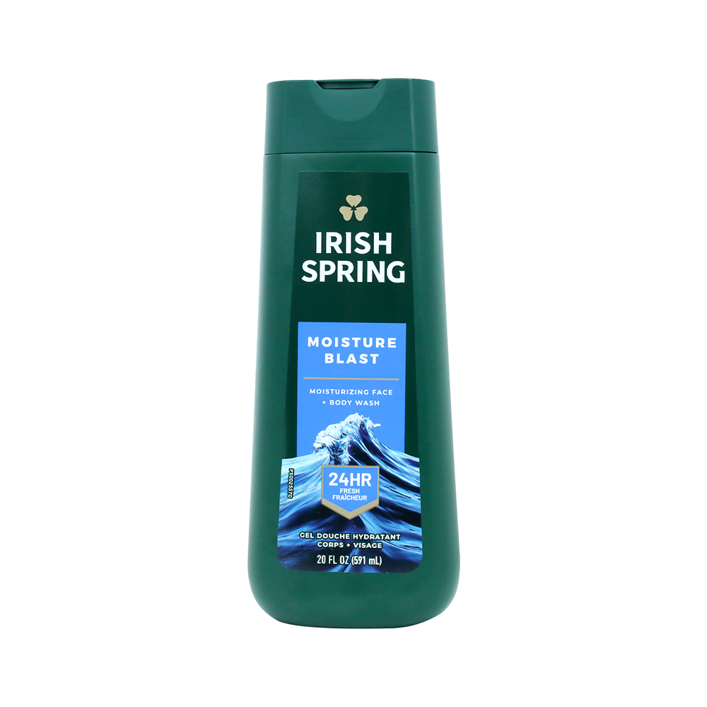 Irish Spring Moisture Blast Moisturizing Face & Body Wash 591ml