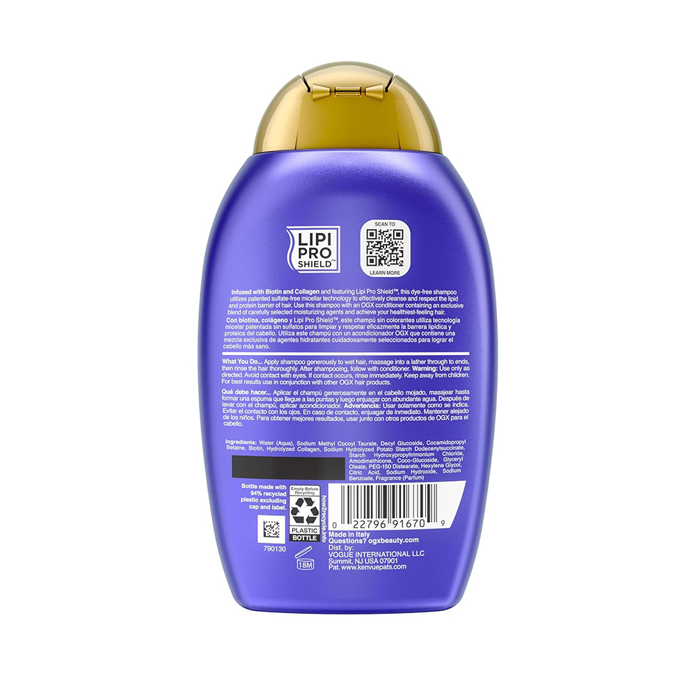 Ogx Thick & Full+ Biotin and Collagen Shampoo 385ml - Image 4