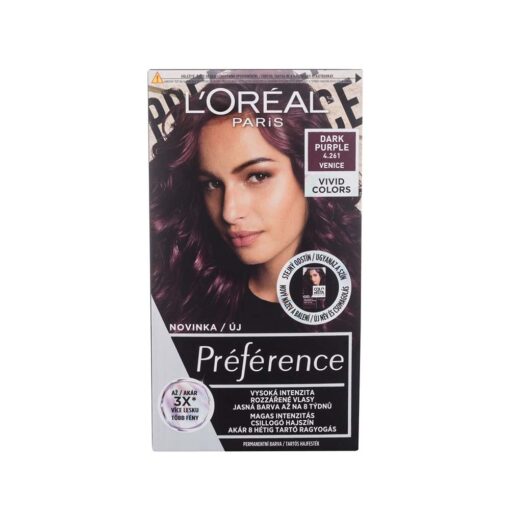 Loreal Preference Hair Color (4.261 Dark Purple)
