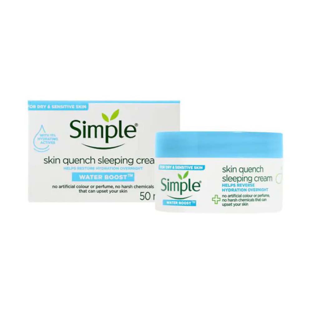 Simple Water Boost Skin Quench Sleeping Cream 50ml