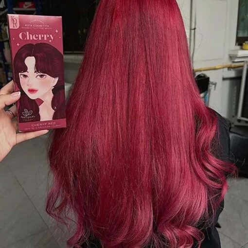 Kota Natural cherry Permanent Hair Color Cream (Cherry Red) - Image 4