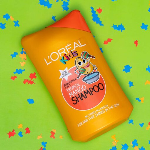 Loreal Kids Extra Gentle 2in1 Tropical Mango Shampoo 250ml - Image 3