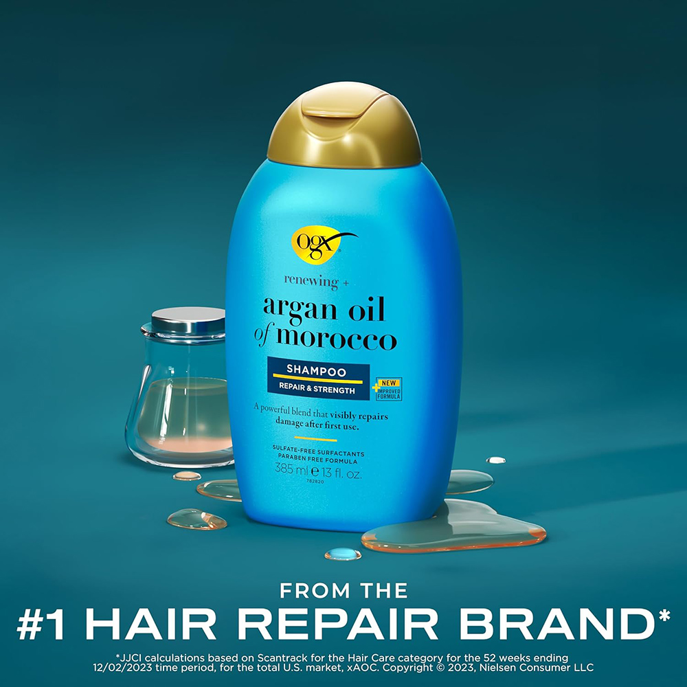 OGX Renewing + Argan Oil of Morocco Shampoo 385ml - Image 4